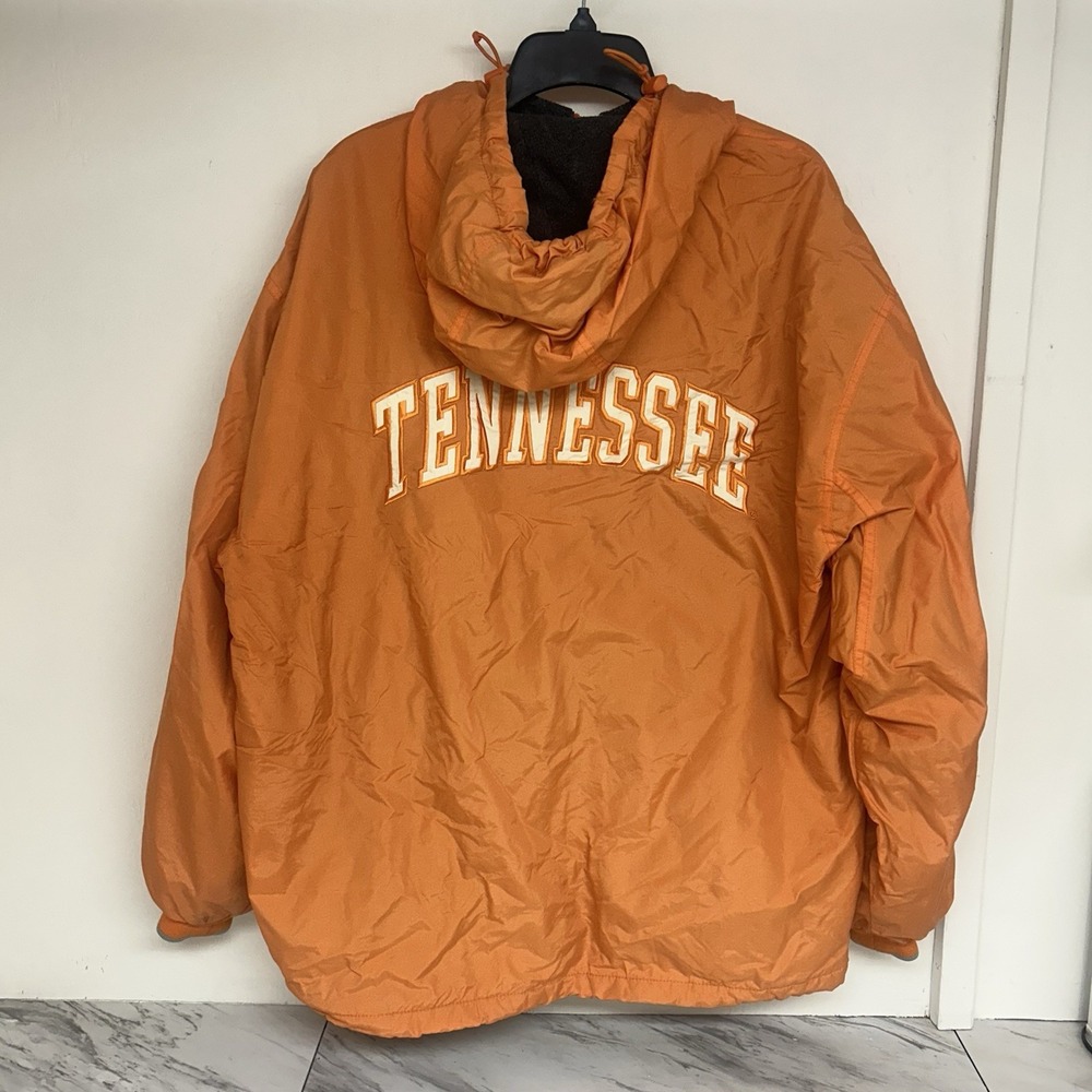 Vtg Crable Sportswear Windbreaker Jacket Fleece Lined Tennessee Vols Men Large
